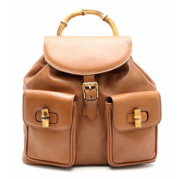 NWT Gucci GG Bamboo Vintage 1947 Front Pocket Backpack Sling Rucksack Bag 702101 - Picture 1 of 16